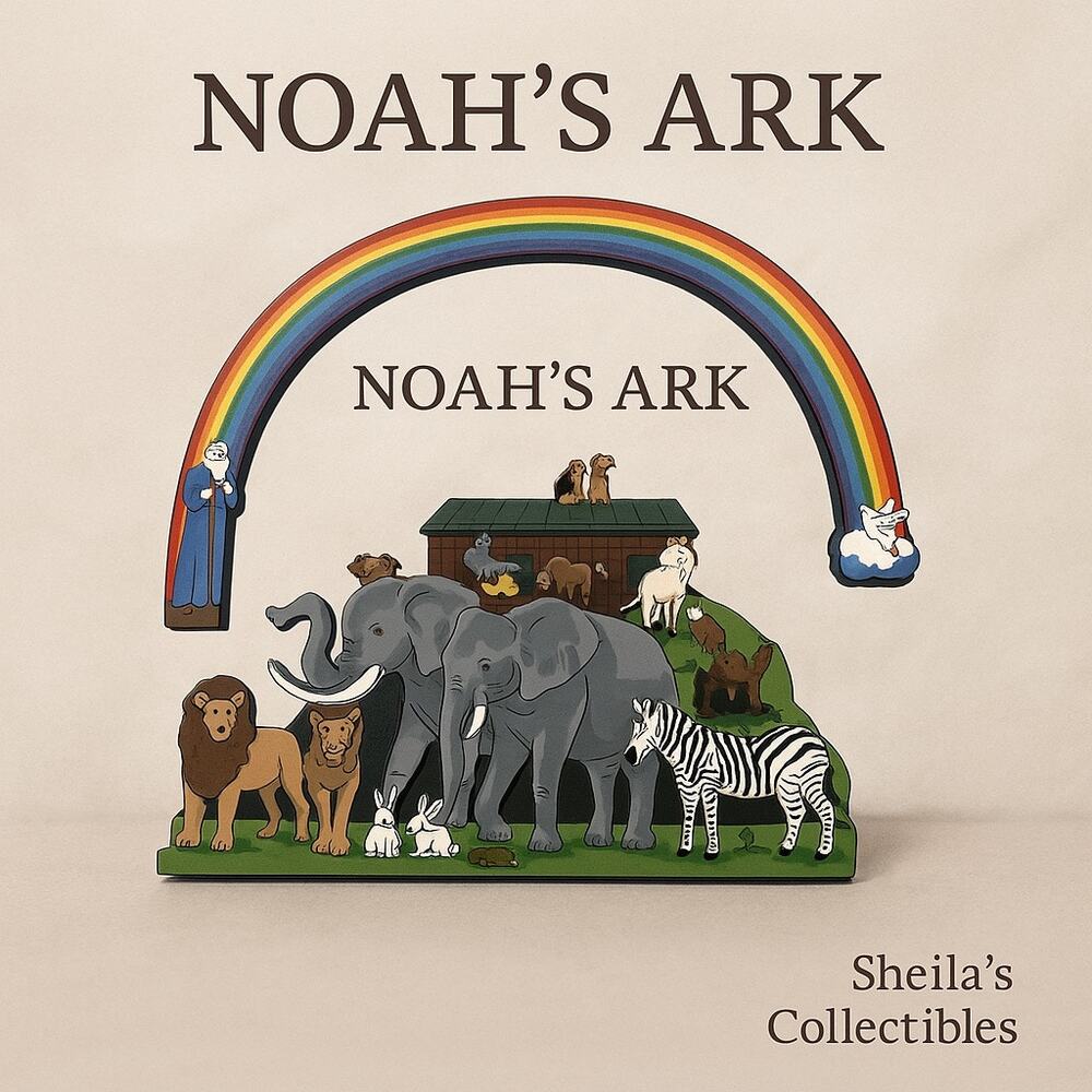 Sheila’s Collectibles:  Limited Edition Noah’s Ark w/ Rainbow